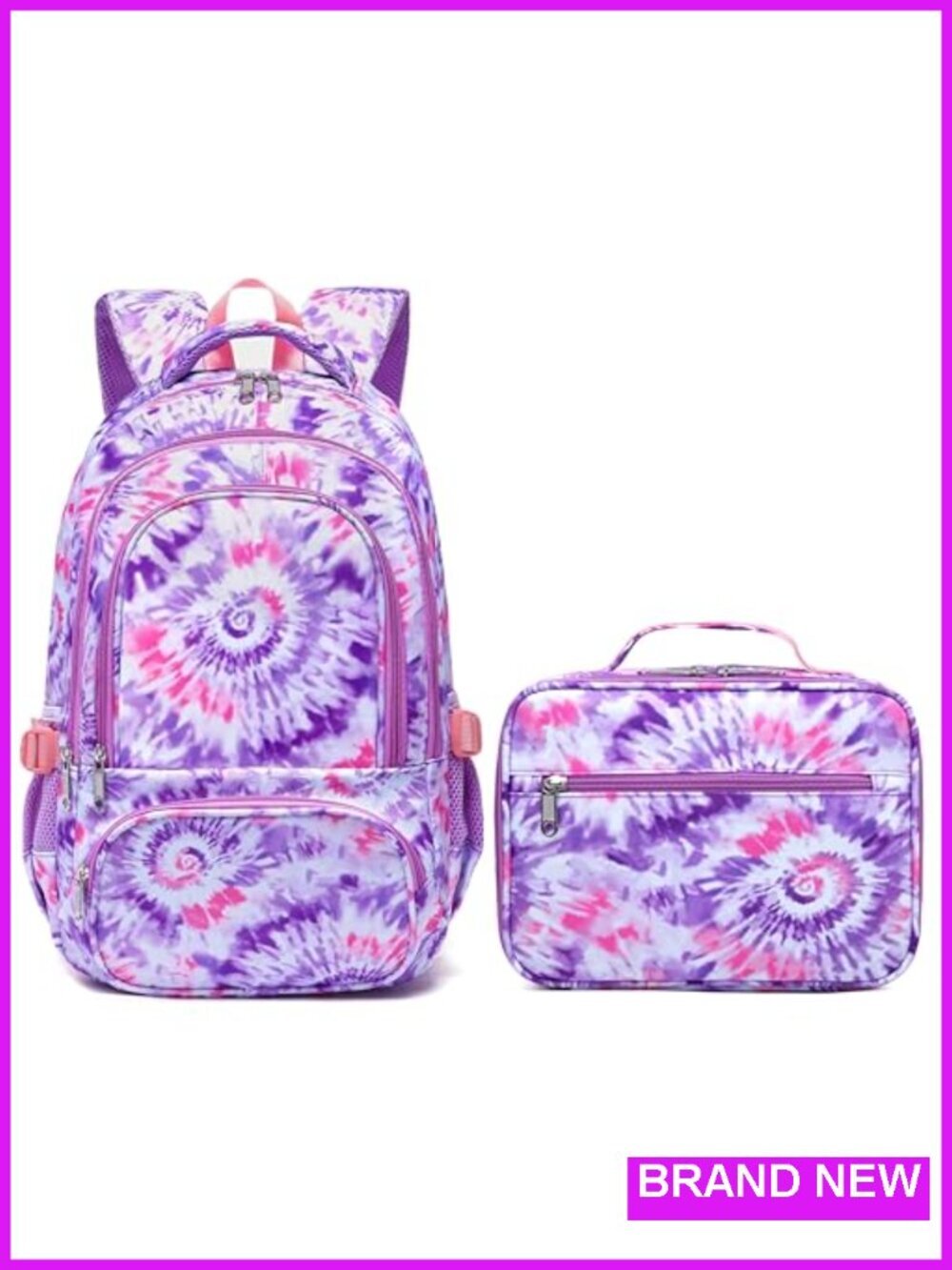 Kids Backpack and Lunch Box Set 17" Padded Tablet Sleeve School Bag